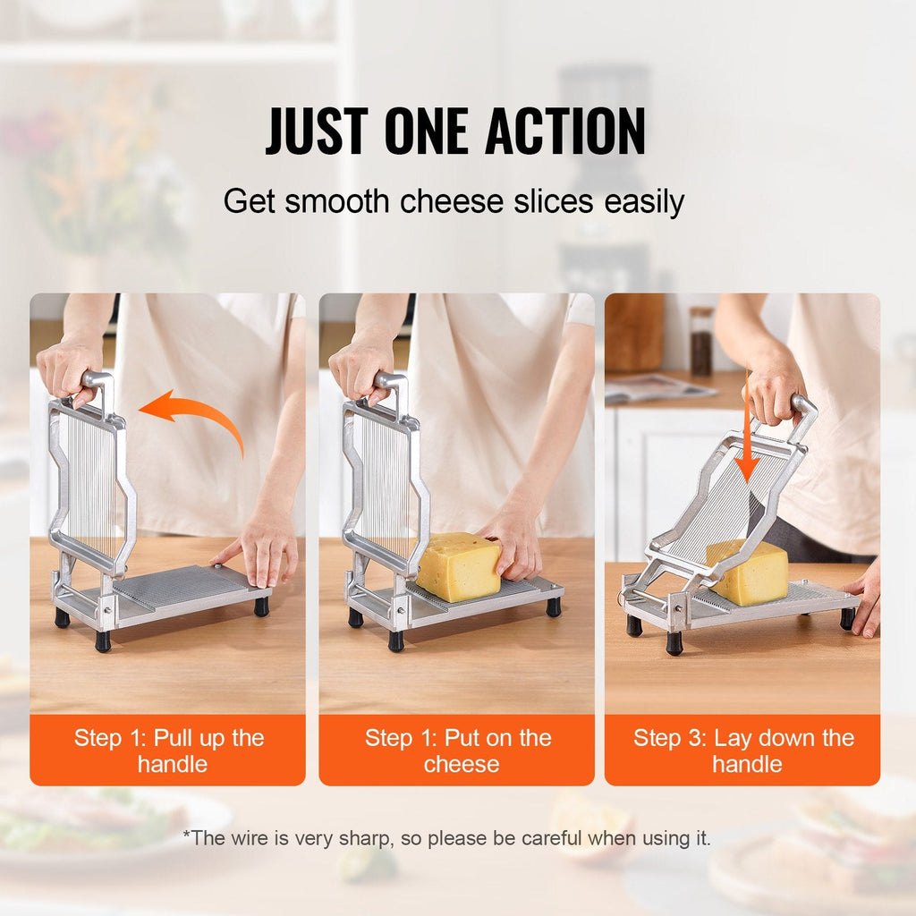 Cheese Cutter With Wire Cheeser Butter Cutting 0.2' Ultra-Thin Cheese