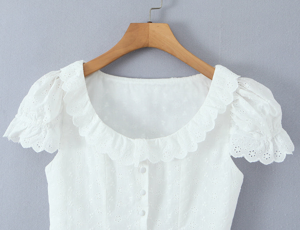 Women Clothing Fashionable All Match Fashionable Lace Cardigan Top