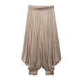 Women Clothing Top Product Casual Small Pleated Baggy Pants