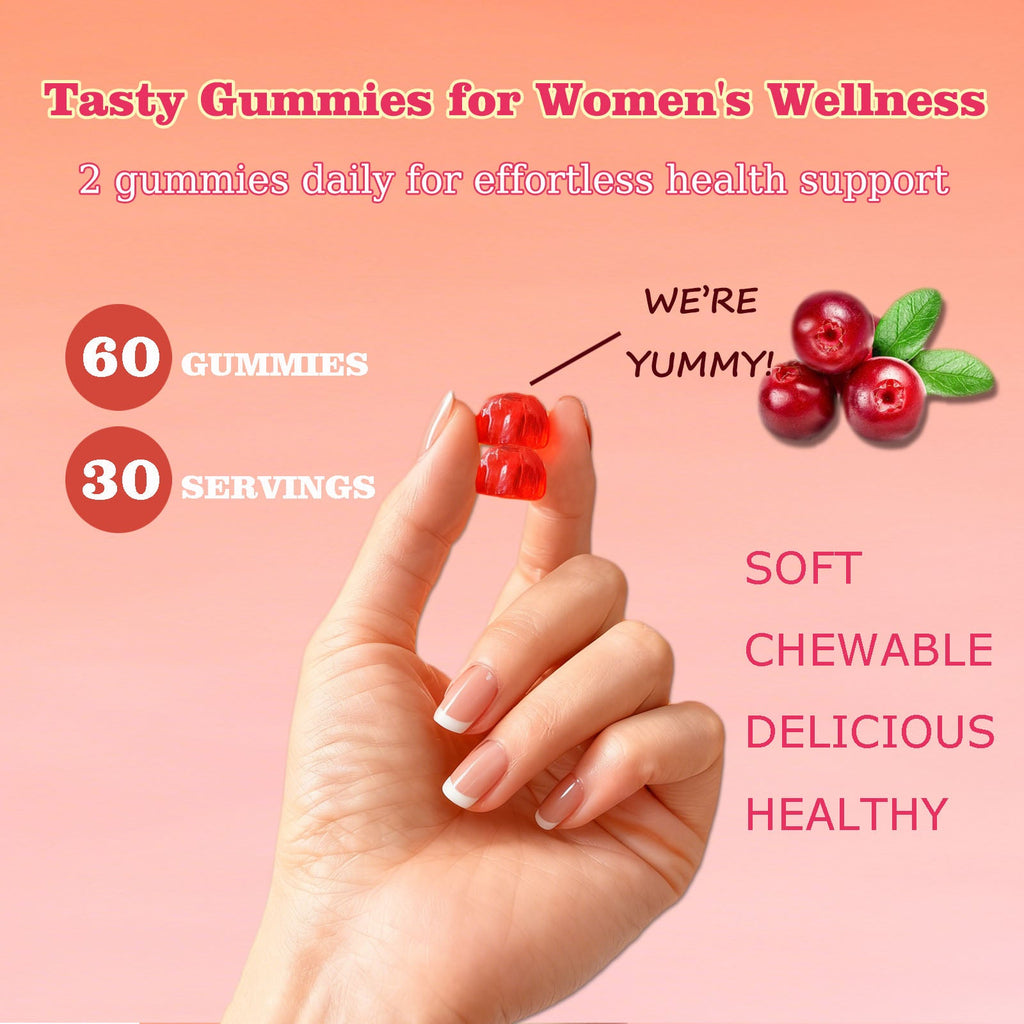 Cranberry Probiotic Gummies  Targets Body Odor, Women's Health, And PH