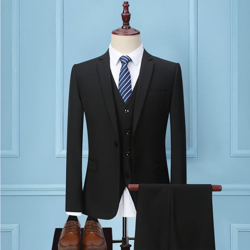 Veridien™ – Korean Slim Fit 3-Piece Suit
