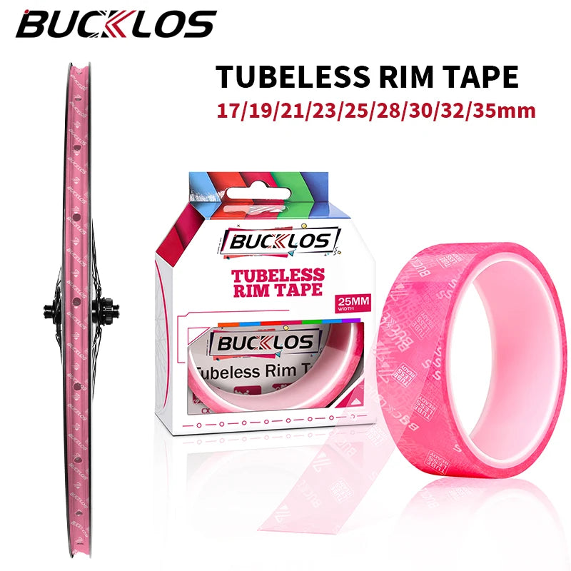 BUCKLOS 10M Bicycle Tubeless Rim Tape 17/19/21/23/25/28/30/32/35mm