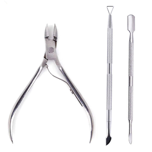 4 Pcs/Set Professional Stainless Steel Nail Cutter Scissor Nippers