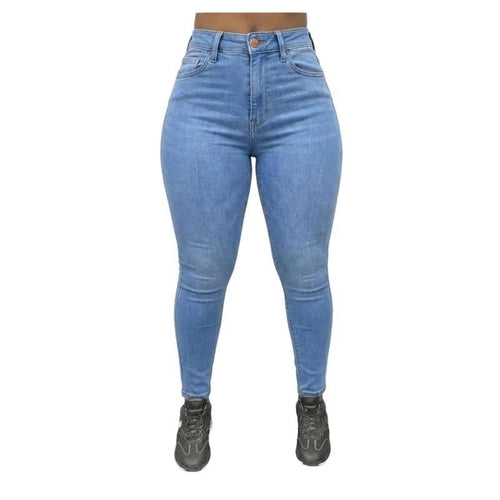Ladies Extra High Rise Super Stretchy Super Skinny Strong Denim Jeans