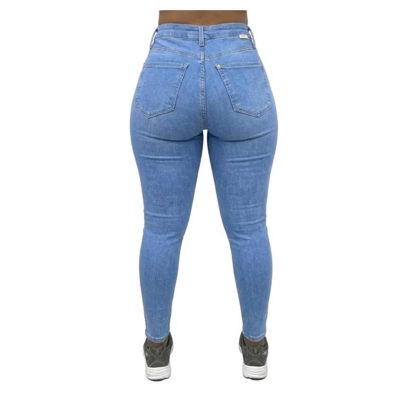 Ladies Extra High Rise Super Stretchy Super Skinny Strong Denim Jeans