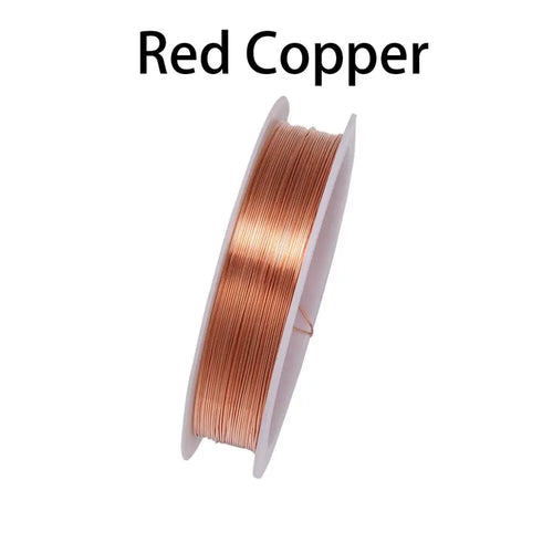 1 Roll 0.2/0.3/0.4/0.5/0.6/0.7/0.8/1mm Sturdy Copper Wire Beading Wire