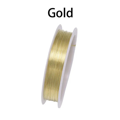 1 Roll 0.2/0.3/0.4/0.5/0.6/0.7/0.8/1mm Sturdy Copper Wire Beading Wire