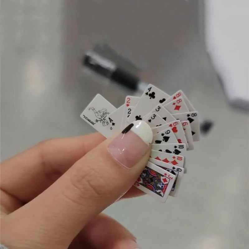 Funny Cute Mini Playing Cards Poker Games Super Small Cards Spoof