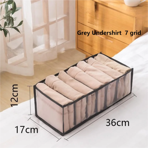 1pc Underwear Drawer Organizer Storage Box Foldable Closet Organizers