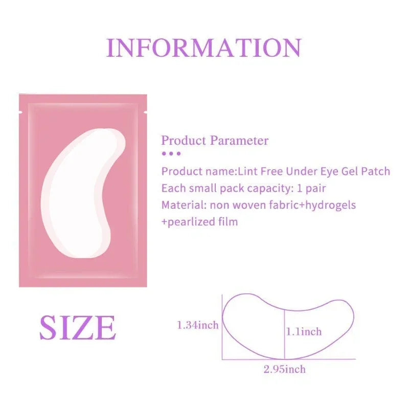 100pairs eye patches eyelash extension under eyelashes fake lashes