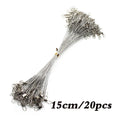 Anti Bite Steel Fishing Line Steel Wire Leader With Swivel Fishing