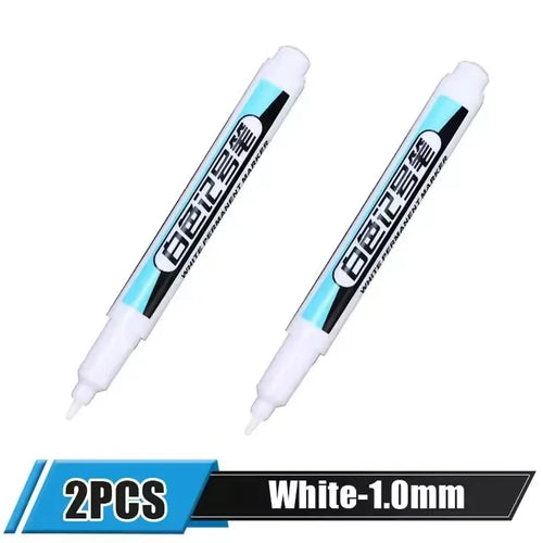 0.7/1.0/2.5MM White Permanent Marker Pens Markers Paint Pen For Wood