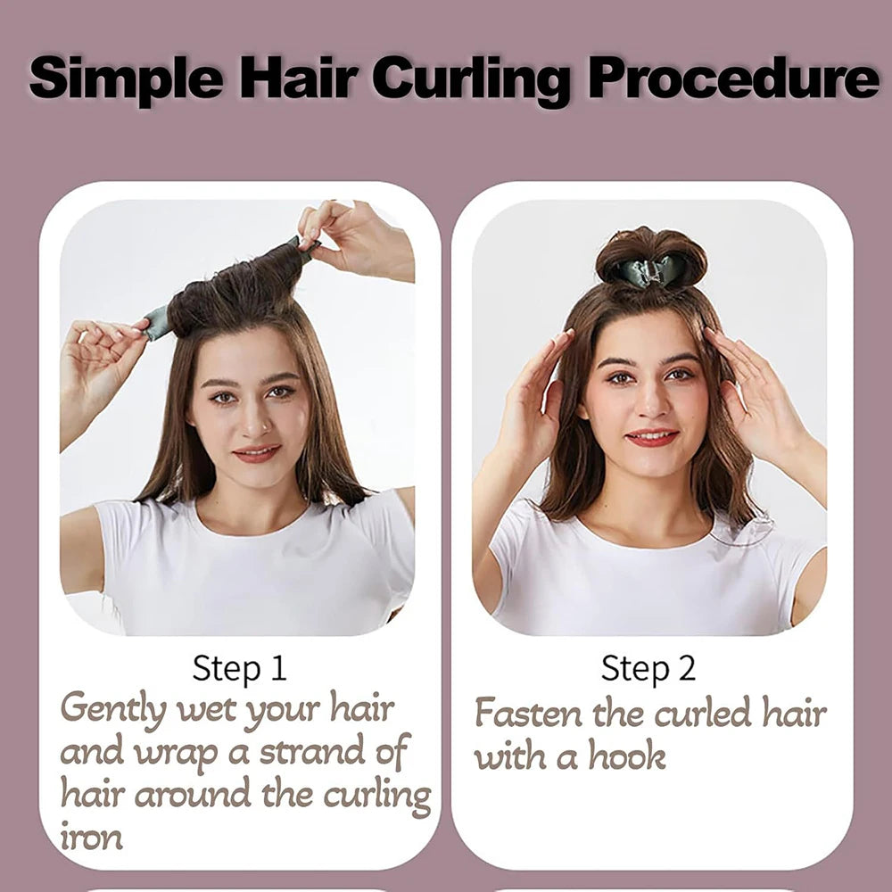 Heatless Hair Curlers Curling Rod Headband No Heat Hair Rollers Lazy
