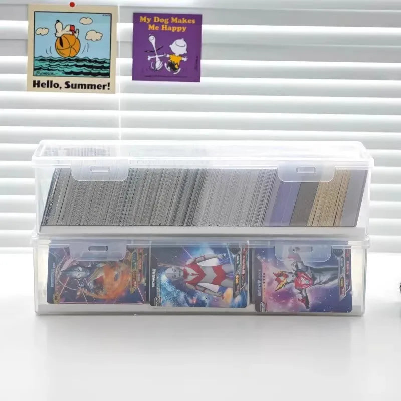 Clear Plastic Compartmentalized Organizer Box Holds 550+ Game Cards