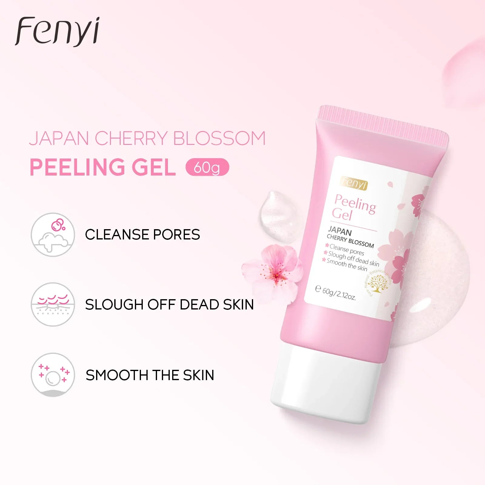 Sakura Face Deep Cleaning Exfoliating Gel Skin Care Whitening