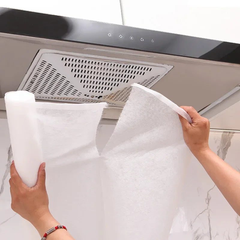 5/10M Disposable Hood Oil Filter Paper Non-woven Cooker Hood Extractor