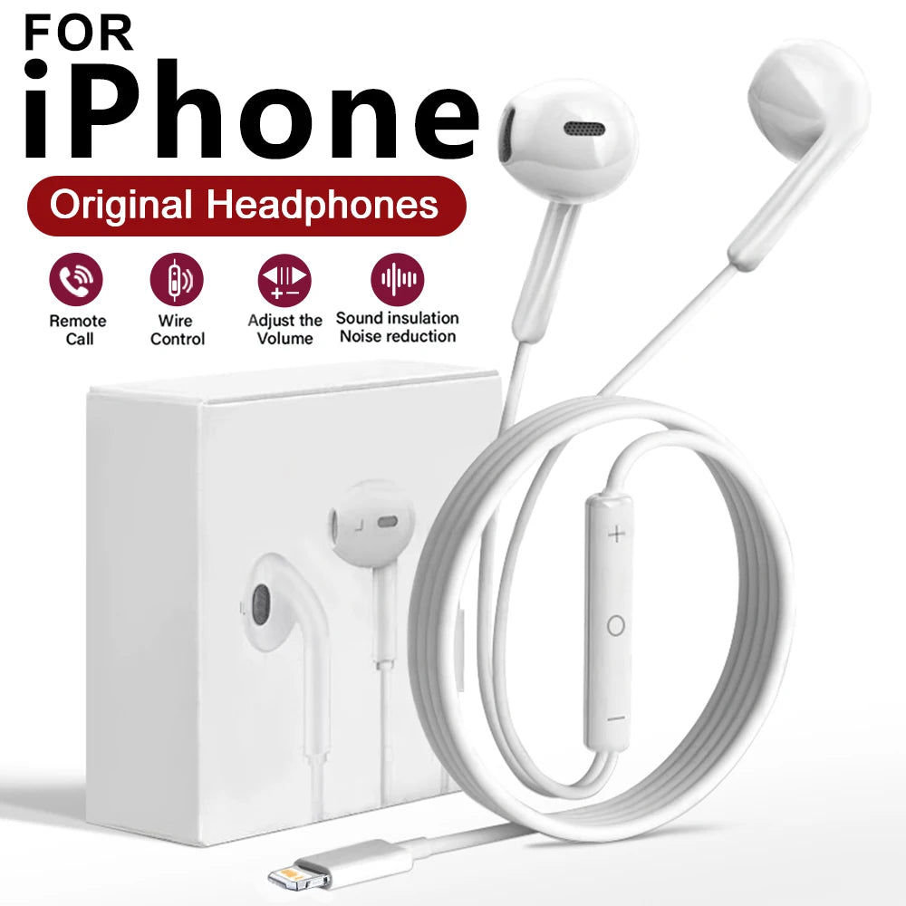 Original In-Ear Wired Earphones For Apple iPad iPhone 17 11 12 13 14