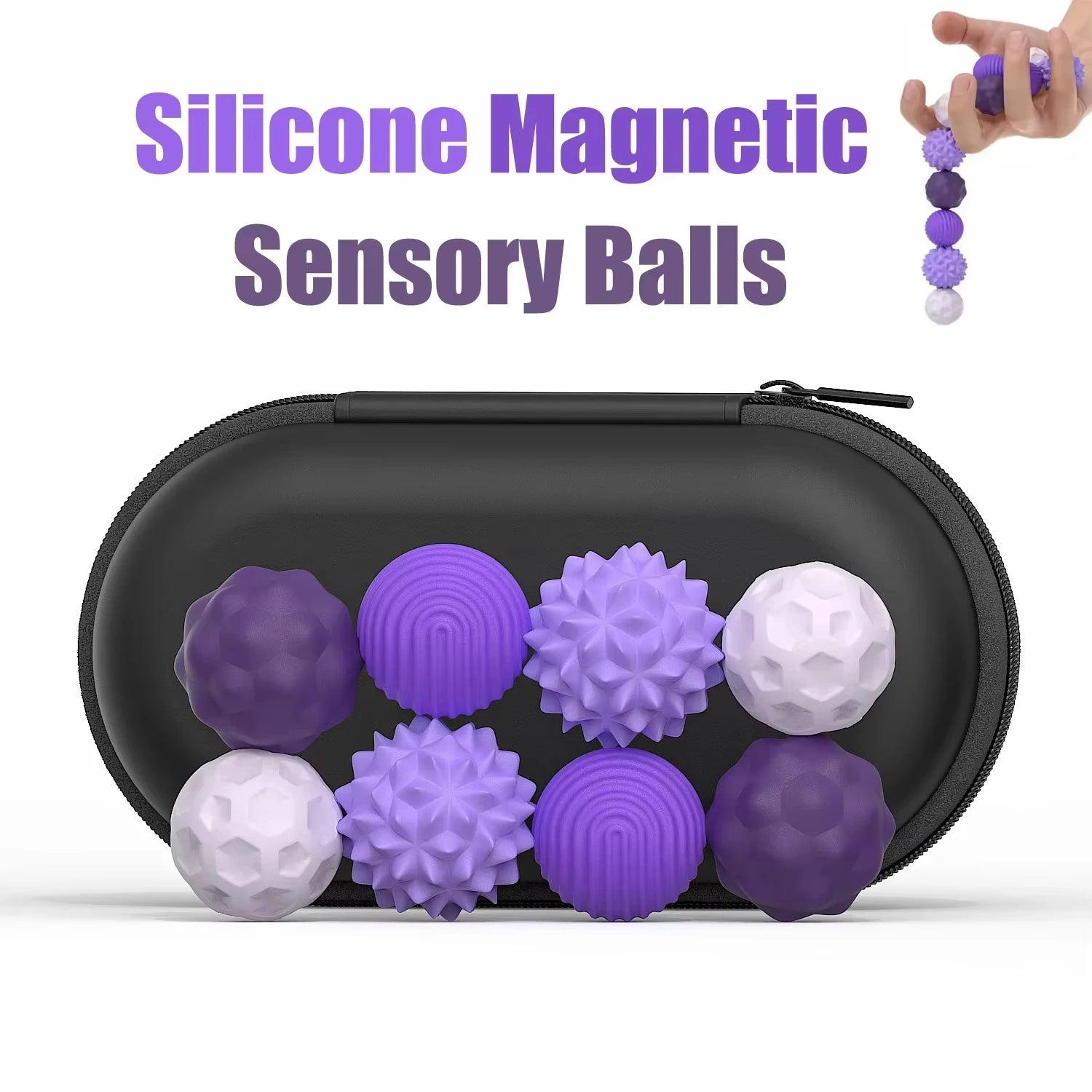 Magnetic Silicone Sensory Balls Worry Balls Autism Calming Fidgeting