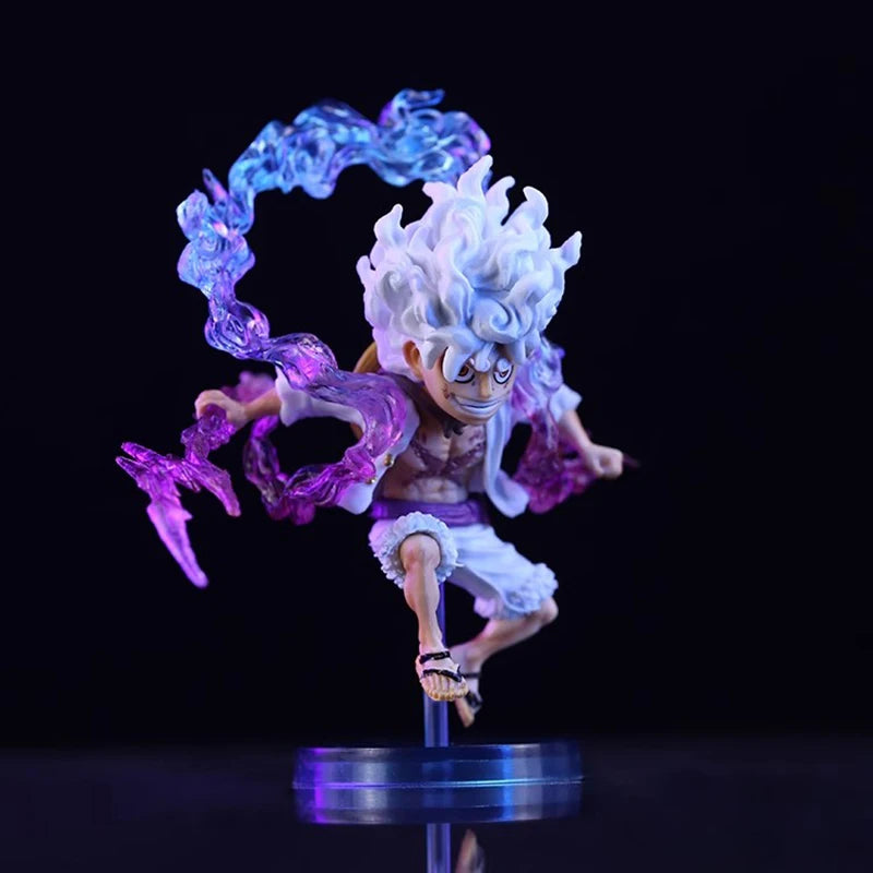 Bandai 10cm Mini One Piece Luffy Gear 5 Action Figure Sun God Nika