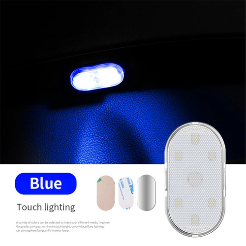 1 pc Multi Color Car Light Wireless LED Touch Light Roof Light Sensor