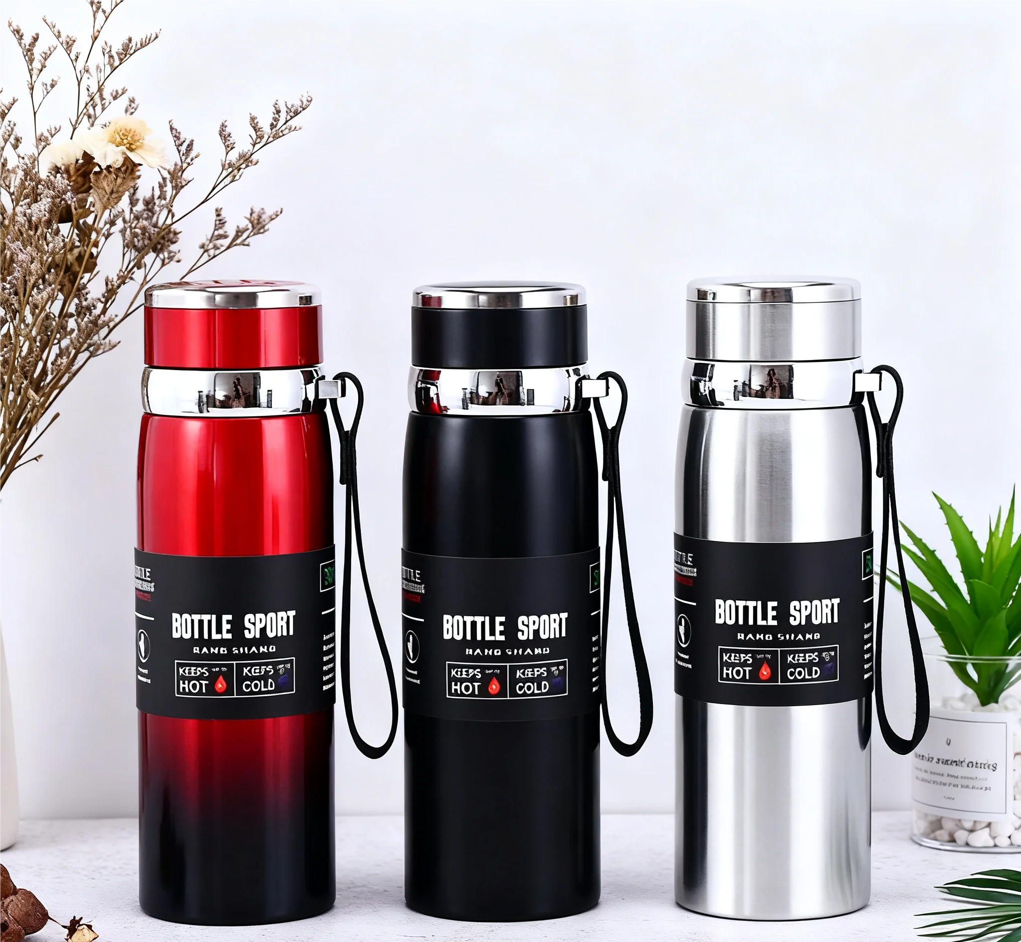 1L Thermal Water Bottle Keep Cold and Hot Water Bottle Thermos for