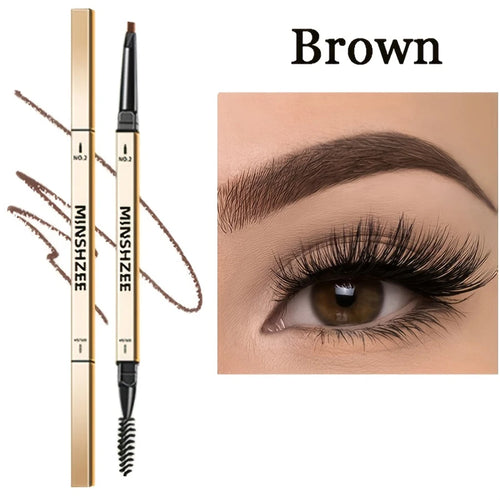 Waterproof Matte Eyebrow Pen Makeup Double Head Lasting Brown