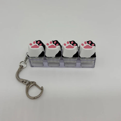 Cat Claw Keychain Key Ring Pendant Mobile Phone Backpack Pendant