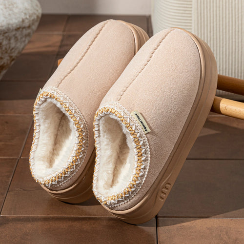 Fashion Winter Soft Sole Women's Slipper Boots Fuzzy Outdoor Casual