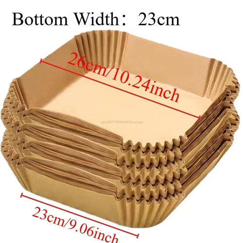 Cooking Paper Air Fryer Disposable Paper Square Round Baking Barbecue