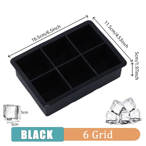 Silicone Ice Cube Tray 4/6/15 Square Ice Cube Moulds 3 x 3 cm Reusable