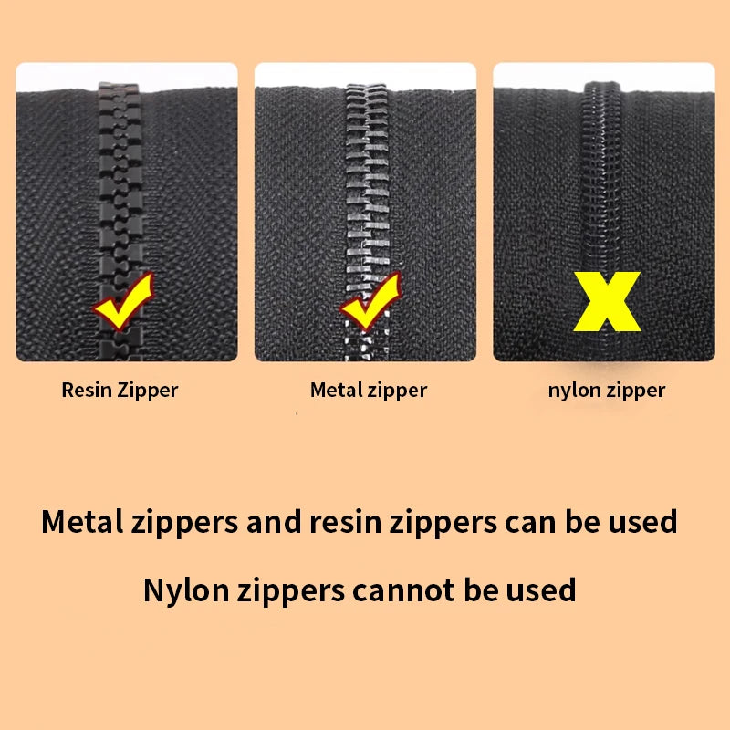3/6/12Pcs Universal Zipper Repair Kit Quick Instant Detachable Zipper