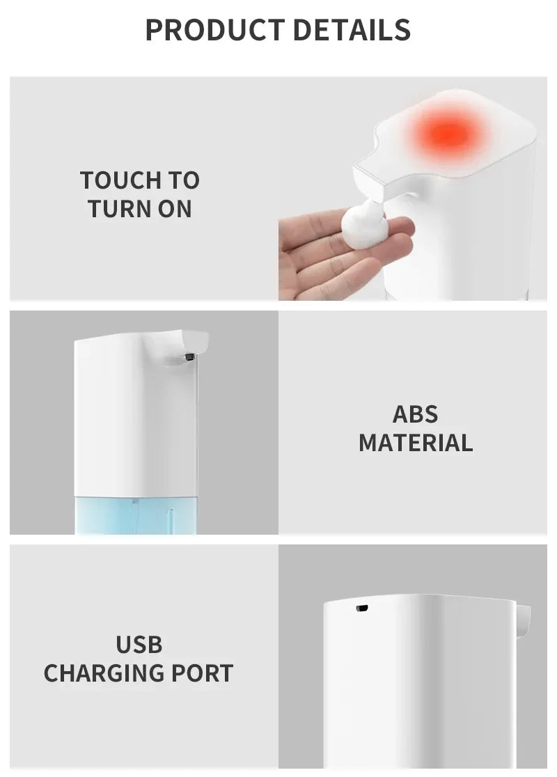 Automatic Soap Dispenser Infrared Sensor Hand Sanitizer USB