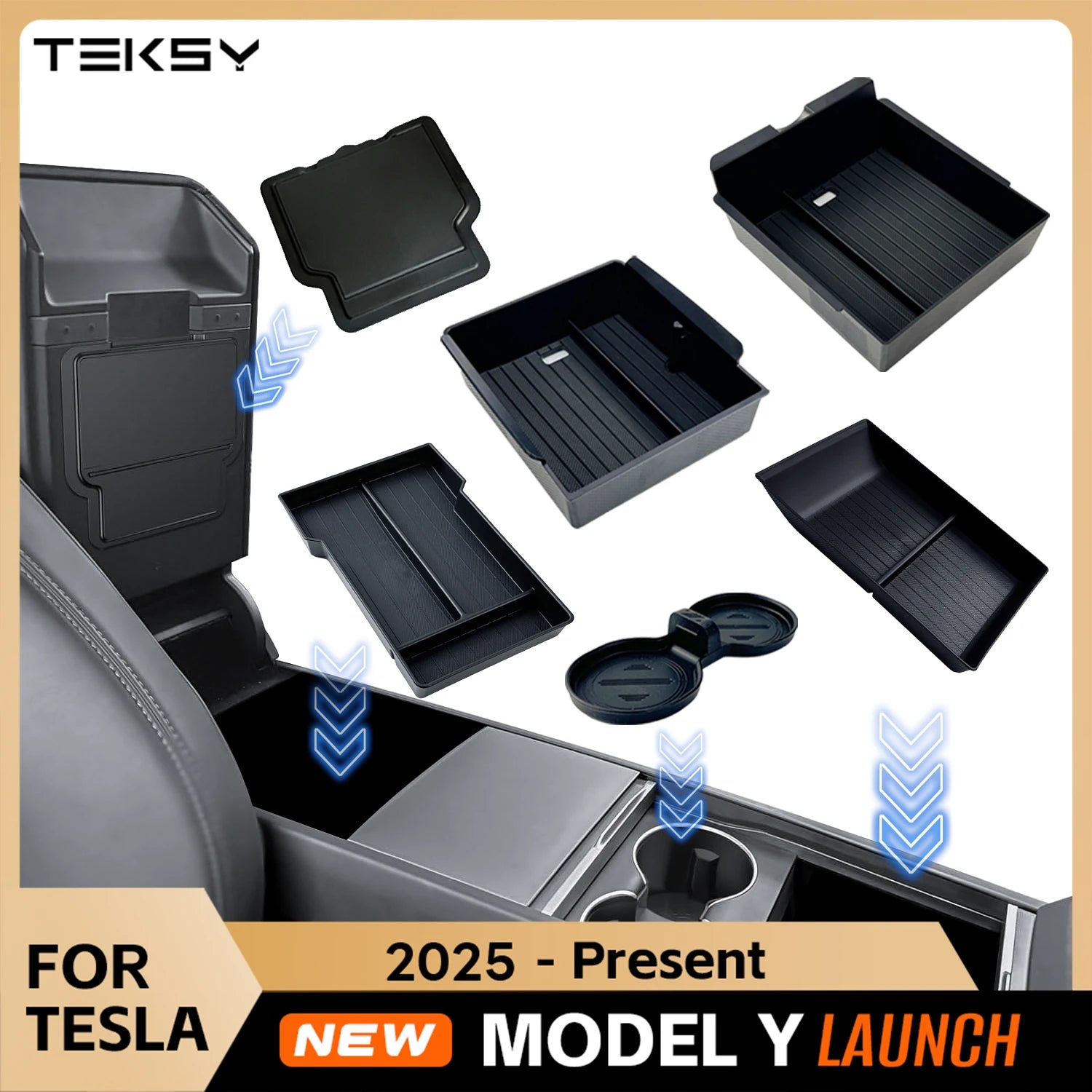 1/2/3/4/6/7/8pcs For Tesla New Model Y 2025 Launch Juniper ABS with