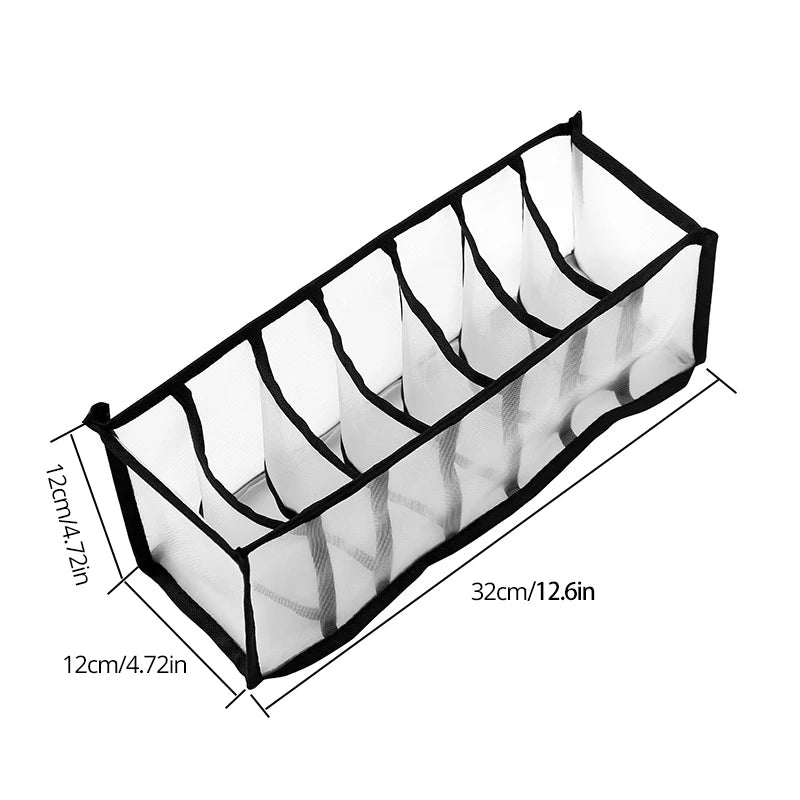 1pc Underwear Drawer Organizer Storage Box Foldable Closet Organizers