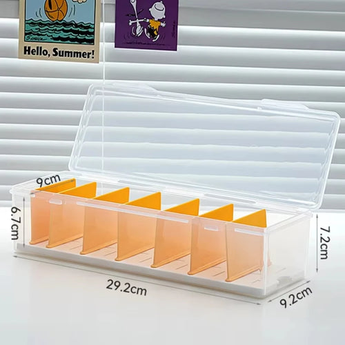 Clear Plastic Compartmentalized Organizer Box Holds 550+ Game Cards