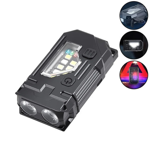 Mini COB LED Flashlight USB C Rechargeable Powerful Work Light  with