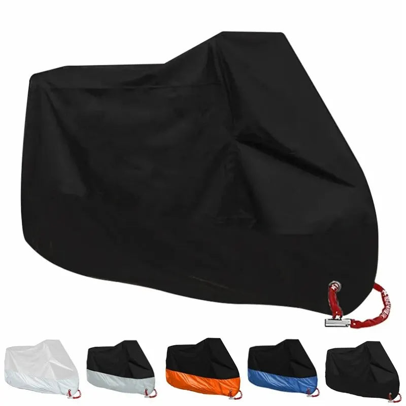 Motorcycle Cover Waterproof All Season Dustproof UV Protection 190T