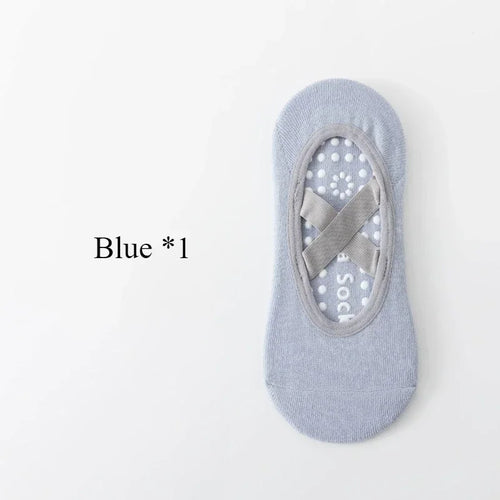 1/ 4Pair Professional Women Yoga Sock Silicone Anti-slip Ballet