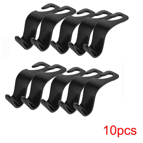 1/4Pcs Car Headrest Hooks Hanger for Bags Seat Back Organizer Holder