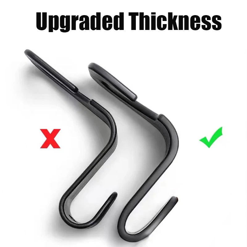 1/4Pcs Car Headrest Hooks Hanger for Bags Seat Back Organizer Holder