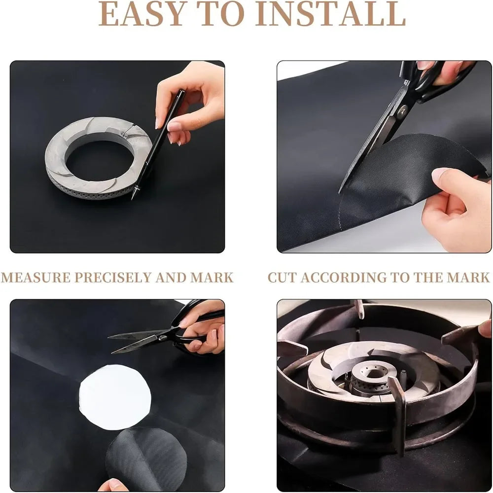 2/5pcs Oven Mat, Microwave Mat, Reusable Non Stick Protective Mat,