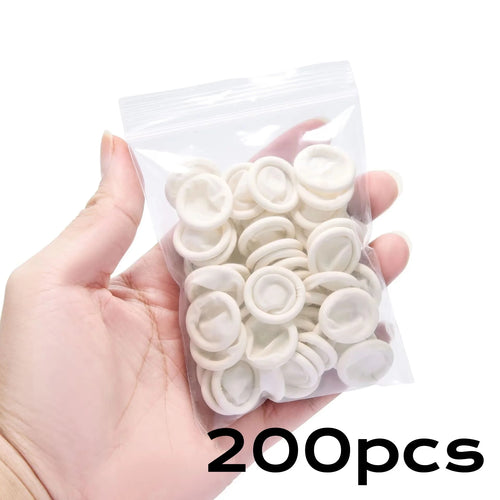 20/200pc Rubber Finger Protector Covers Wear-Resistant Highly Elastic
