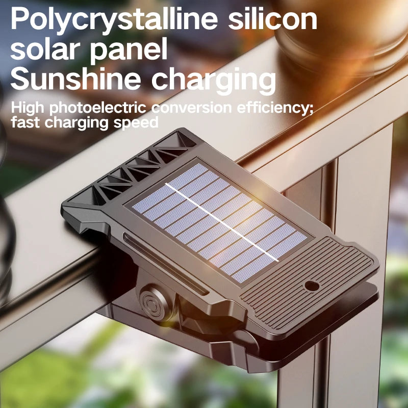 New upgraded intelligent sensing solar clip lamp outdoor courtyard