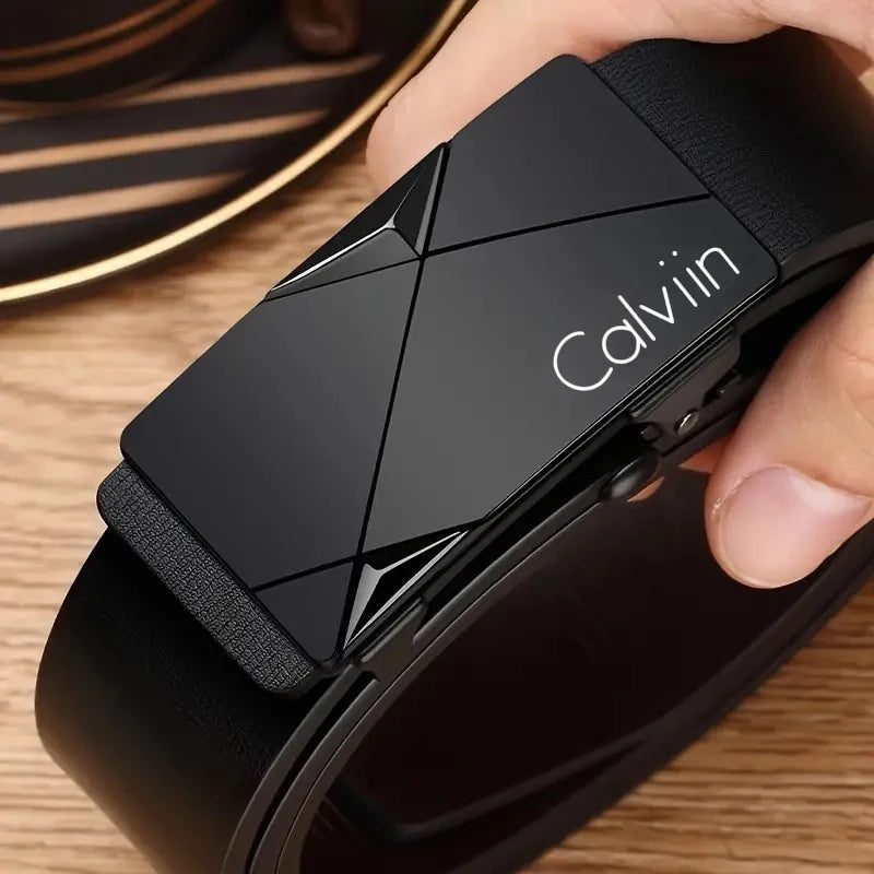 Stylish Men's PU Leather Belt - Fashion Belts for Daily Life, Leisure,