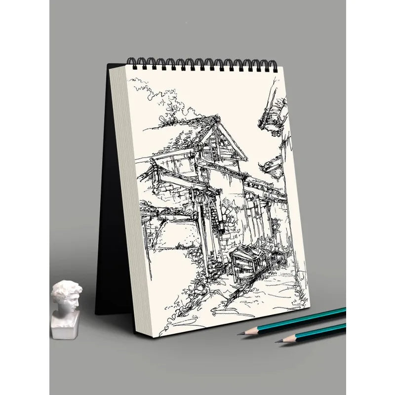 1 Pack 30-Sheets Top Spiral Bound Sketch Book Acid Free Art Sketchpad