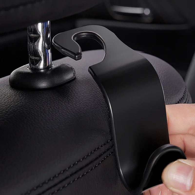 1/4Pcs Car Headrest Hooks Hanger for Bags Seat Back Organizer Holder