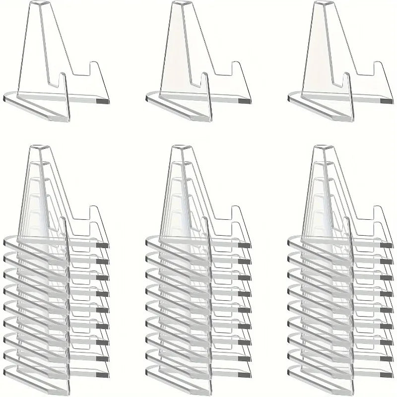 30pcs Clear Acrylic Display Stands for Sports Cards And Graded