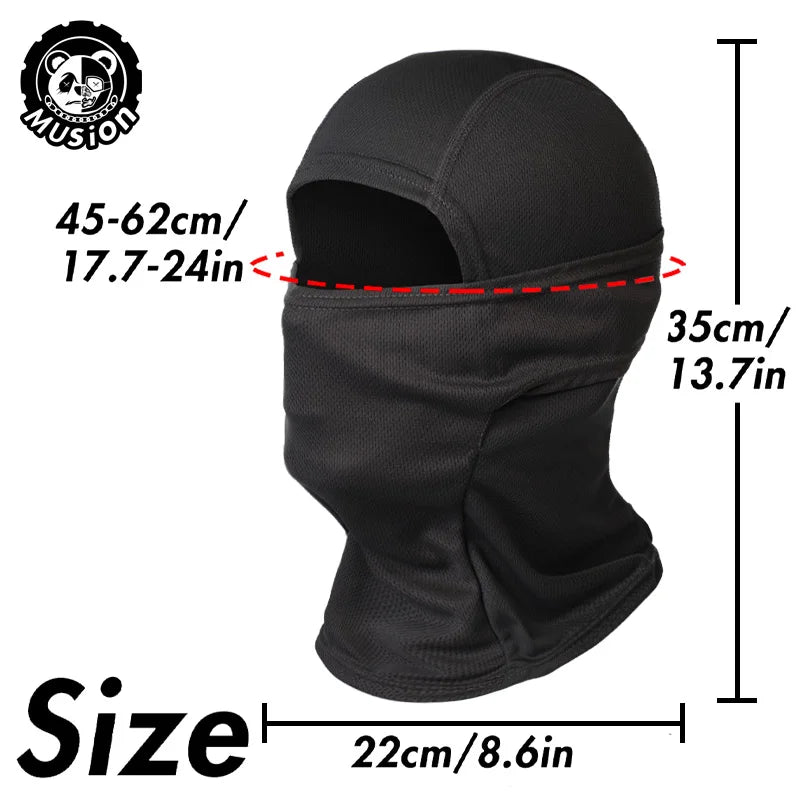 Musion Motorcycle Balaclava Sun Protection Full Face Mask Breathable