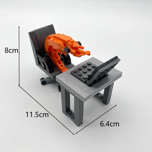 MOC Building Block Shrimp Model Figurines Puzzle Assembly Kit for Boys