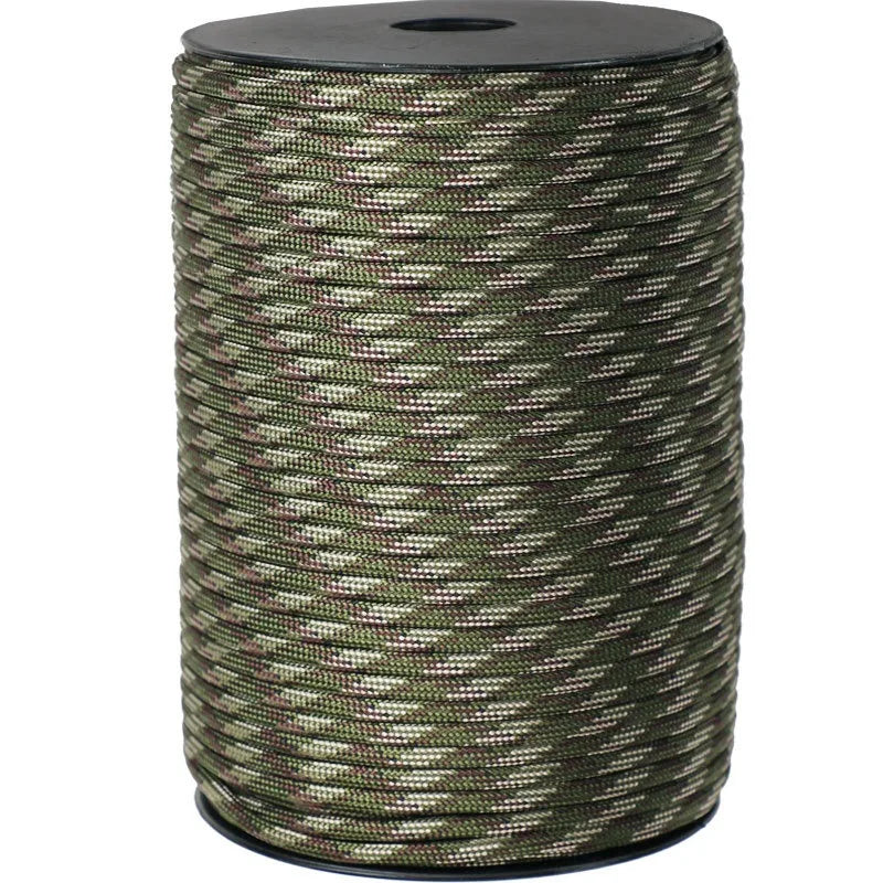 100M/50M 550 Military Standard 9-Core Paracord Rope 4mm Outdoor